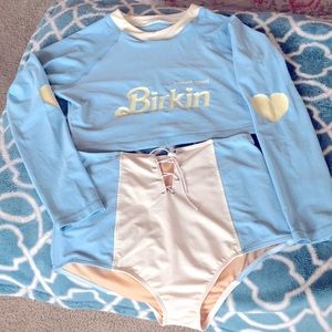 Dolls Kill High Waisted Bathing Suit